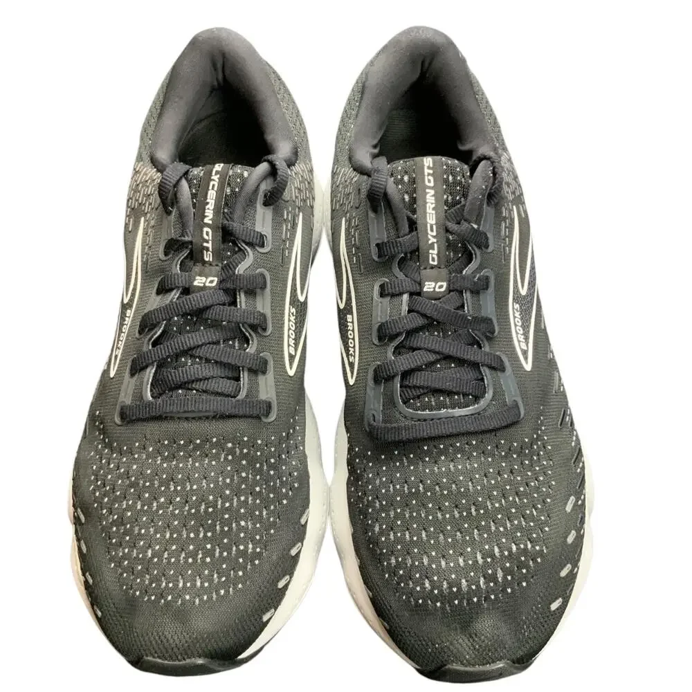 Brooks Glycerin GTS 20 Men’s 10.5 D Black Running Shoes DNA LOFT Support